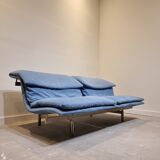 Blue Wave Sofa by Giovanni Offredi for Saporiti Italia