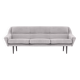 Sofa skagen silver velour, scandinavian design