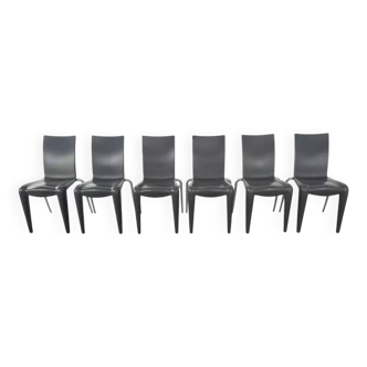Suite de 6 chaises Louis 20 design années 90 par Philippe Starck pour Vitra