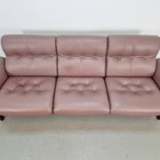 Vintage Teak Leather Sofa from Coja, Netherlands, 1960s