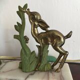 Lampe veilleuse art déco faon