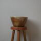 Vintage stoneware salad bowl ceramic pottery handmade craft production