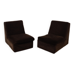 Canapé modulaire marron,