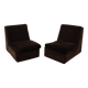 Brown modular sofa, Italian design, 1970s, manufactured by Busnelli