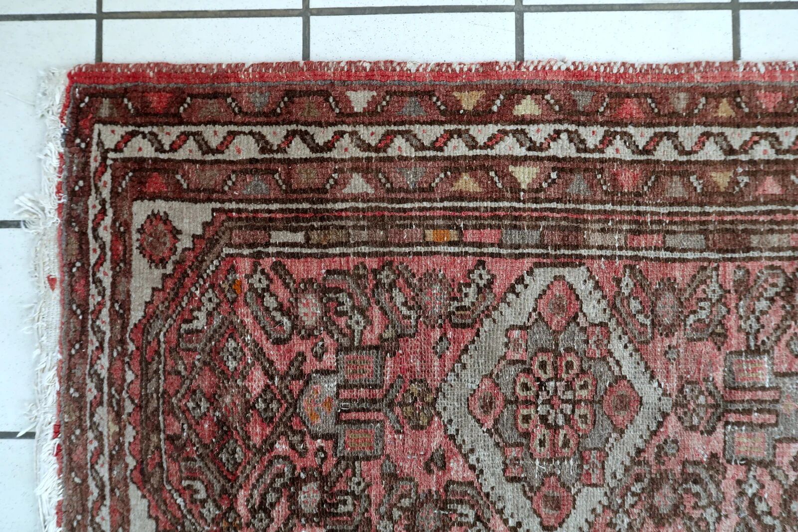 Vintage 1940s Persian Hamadan rug (62cm x 96cm) - 1C1249