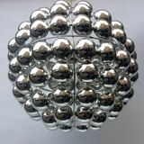 Kinetic suspension lamp with half swivel spheres from the 70s