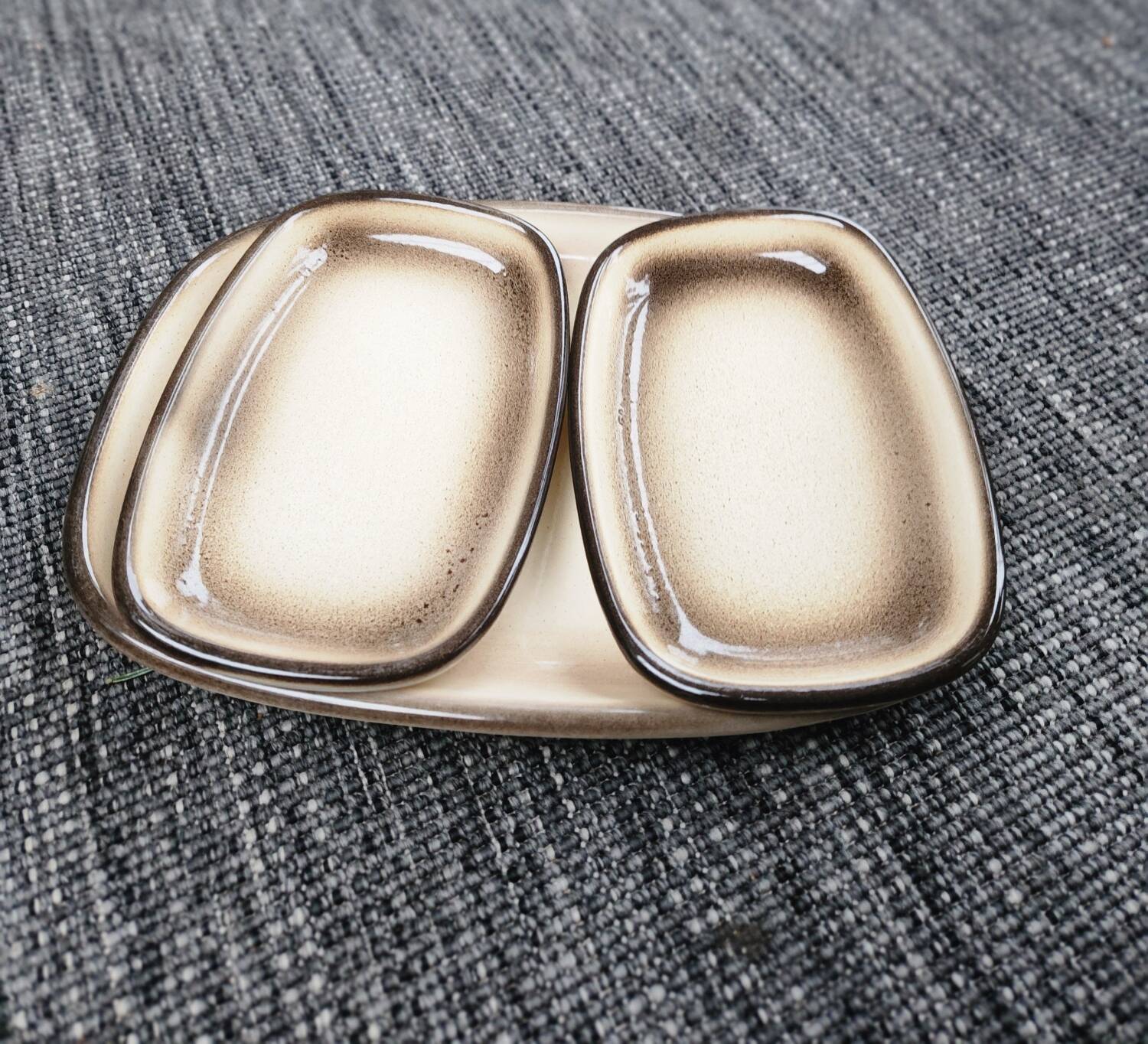 Set of 3 stoneware dishes "Salins"