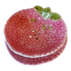 Egouttoir et grand plat barbotine motif framboise