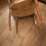 Fauteuil club bridge en cuir bazane