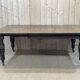 English nineteenth oak table with 1 crank extension