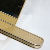 Mirror asymmetric color brass with 30x32cm Tablet