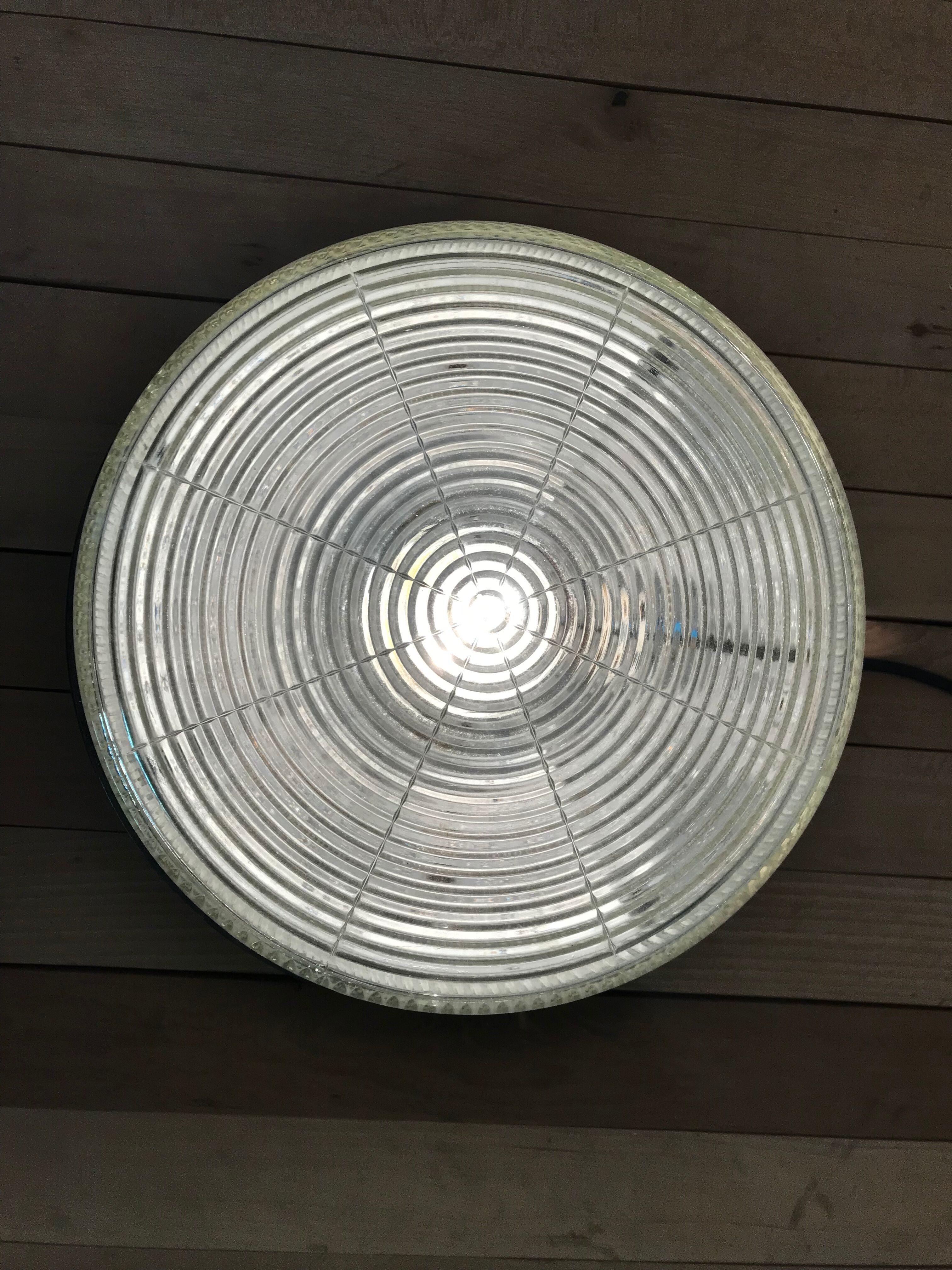 Old wall lamp Mazda industrial glass ceiling lamp