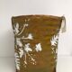 Vintage woven linen basket
