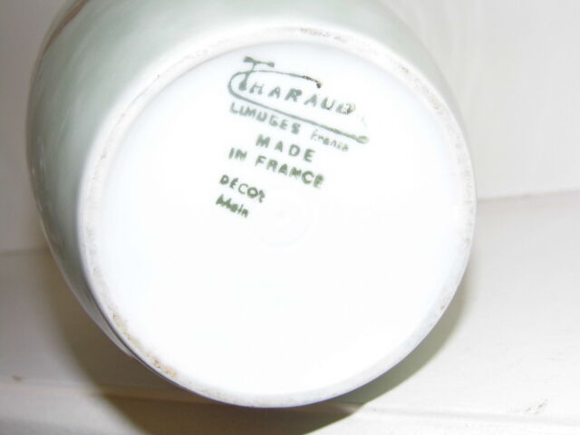 Limoges porcelain vase, signed Camille Tharaud