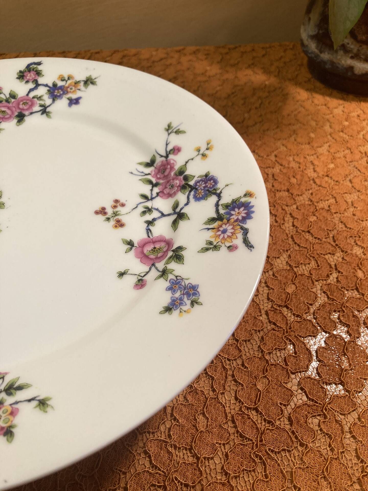 Vintage chic white porcelain service from Limoges.