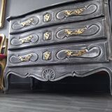Louis XV style patinated chest of drawers
