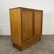 50s sliding door sideboard, wood, vintage