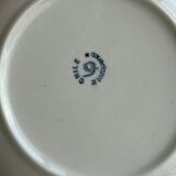 Vintage porcelain plate with fruit pattern