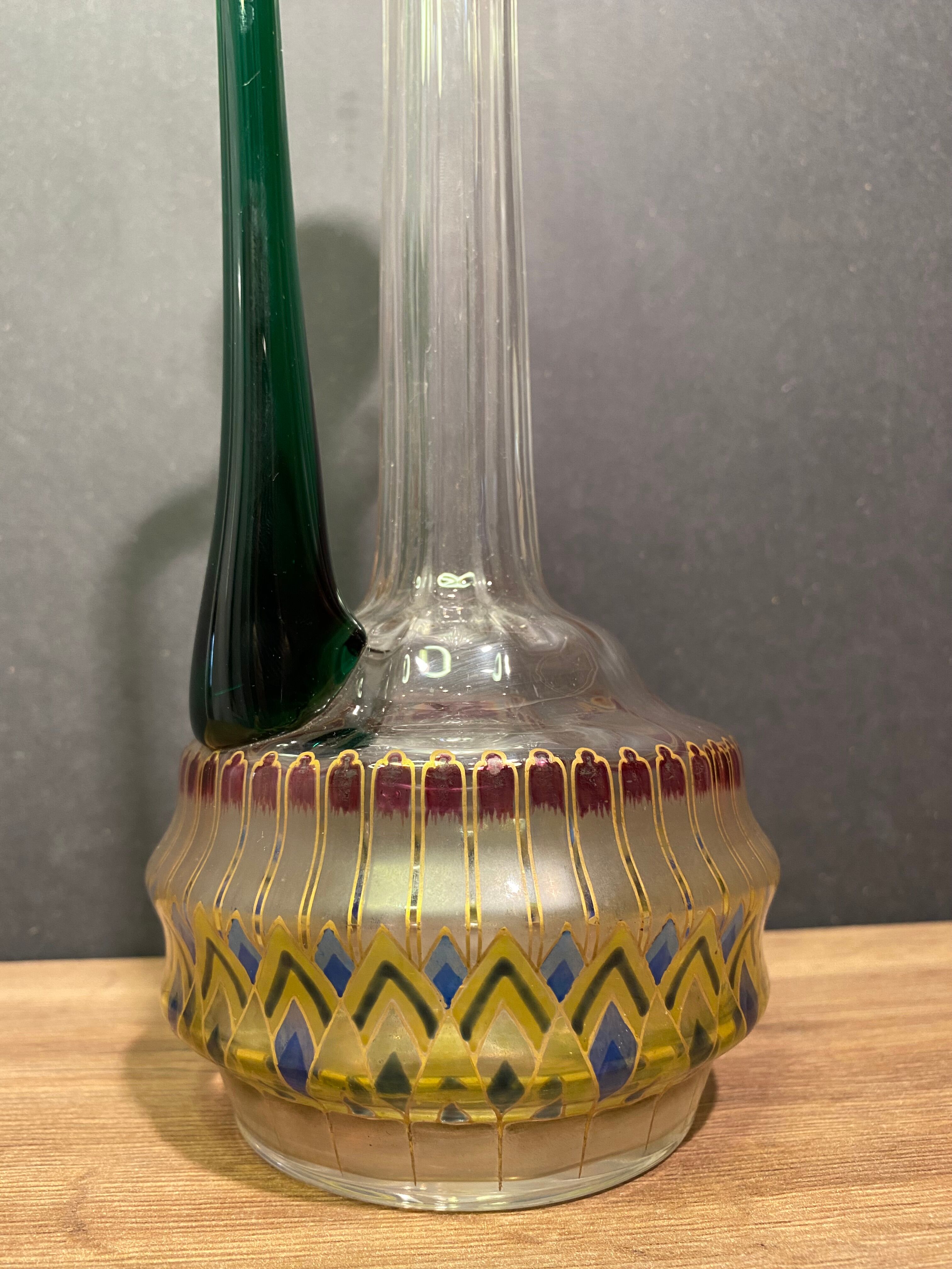 Carafe in tinted glass Murano Venice