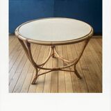 Table basse en rotin