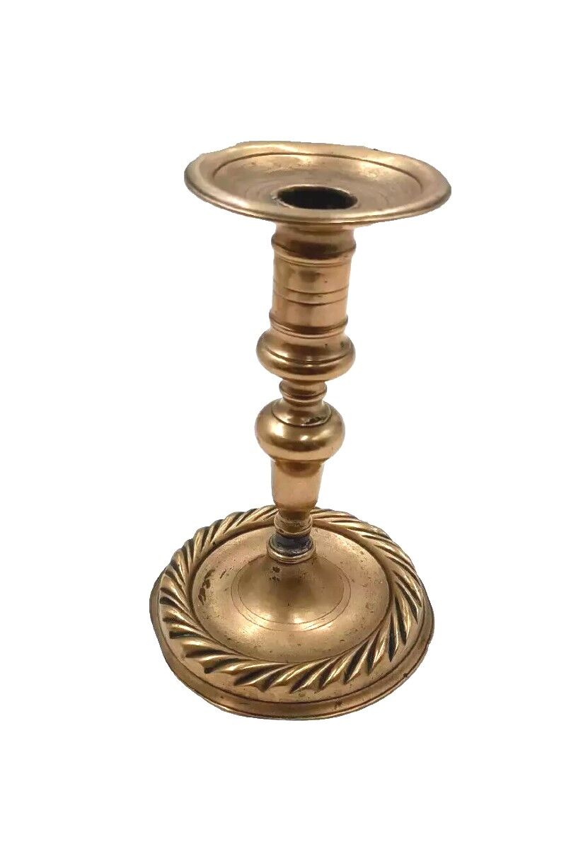Antique Bronze Candle Holder from the 17th Century