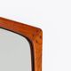 Miroir mural rectangulaire scandinave en teck Danemark 1960