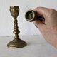 Pair of bronze candlesticks