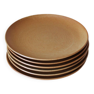 Stoneware Village Plates