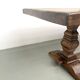Table monastère en chêne massif, balustres tournés, France, années 1930