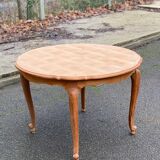 Renovated Louis XV dining table in cherry wood from the 20th century, 210cm.