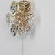 Pair of crystal wall lights by Kinkeldey, Germany, 1970s.