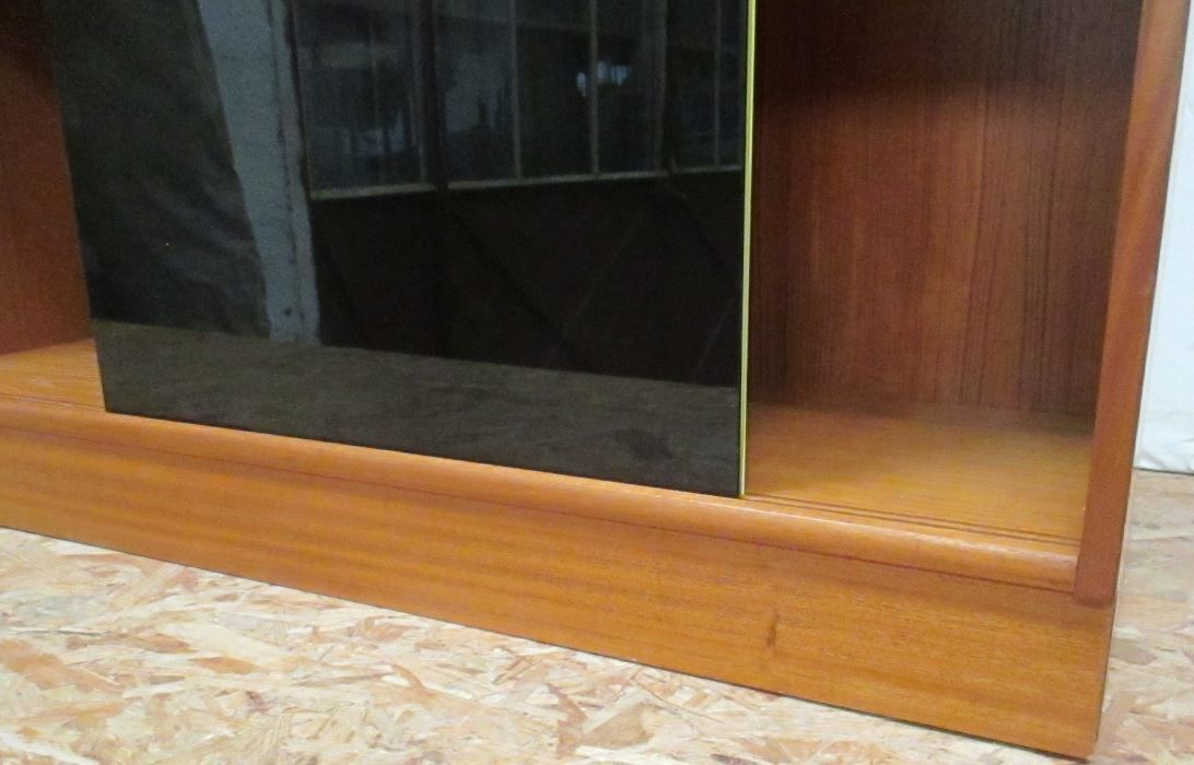Small Yellow and Black glass furniture with sliding doors
