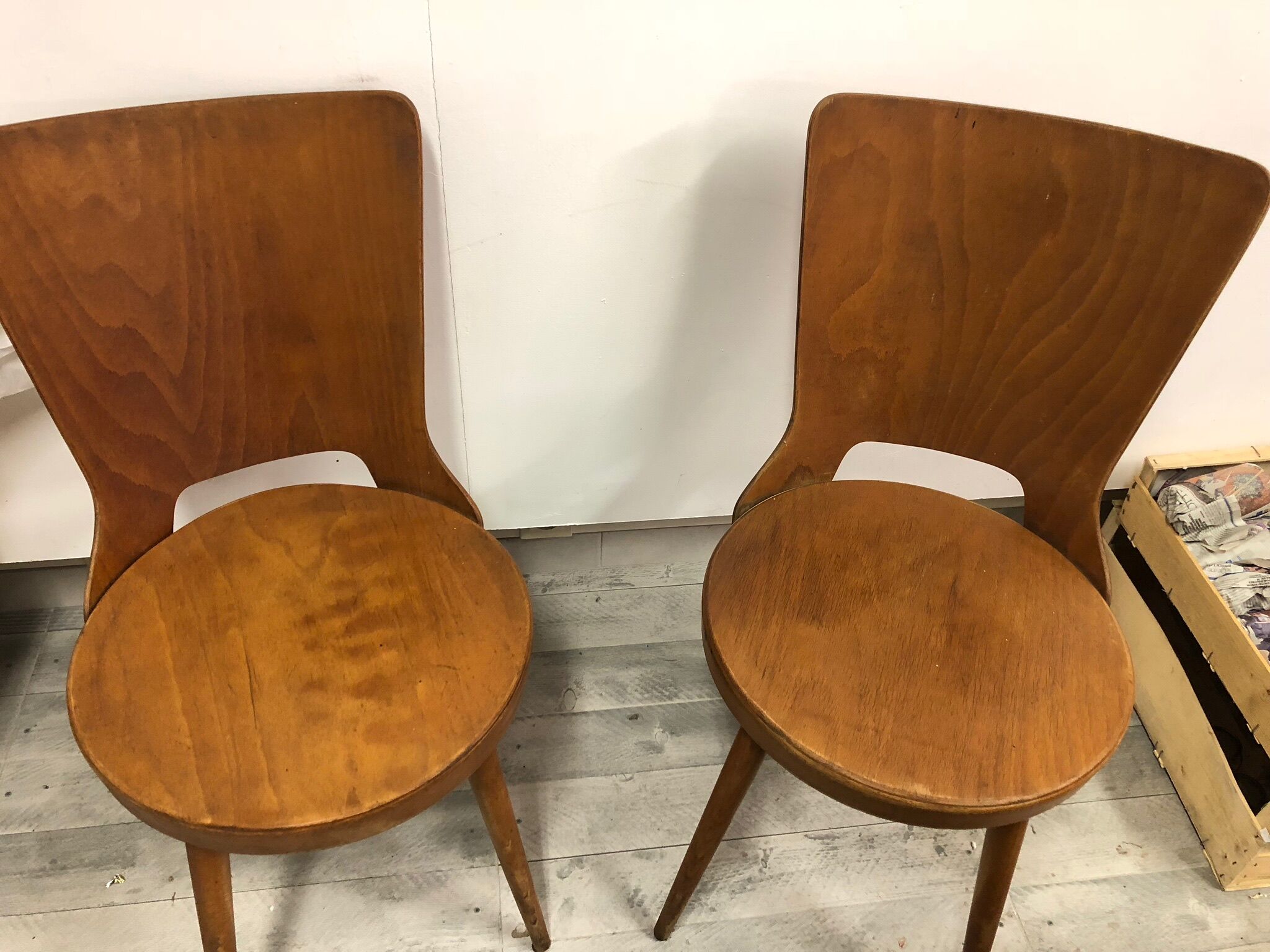 Set of 2 chairs Baumann model "Dove".