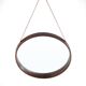 Teak wall mirror by Uno and Östen Kristiansson for Luxus, 1960s