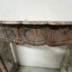 Louis XV style fireplace, "Pompadour" model, grey-pink marble, 20th century