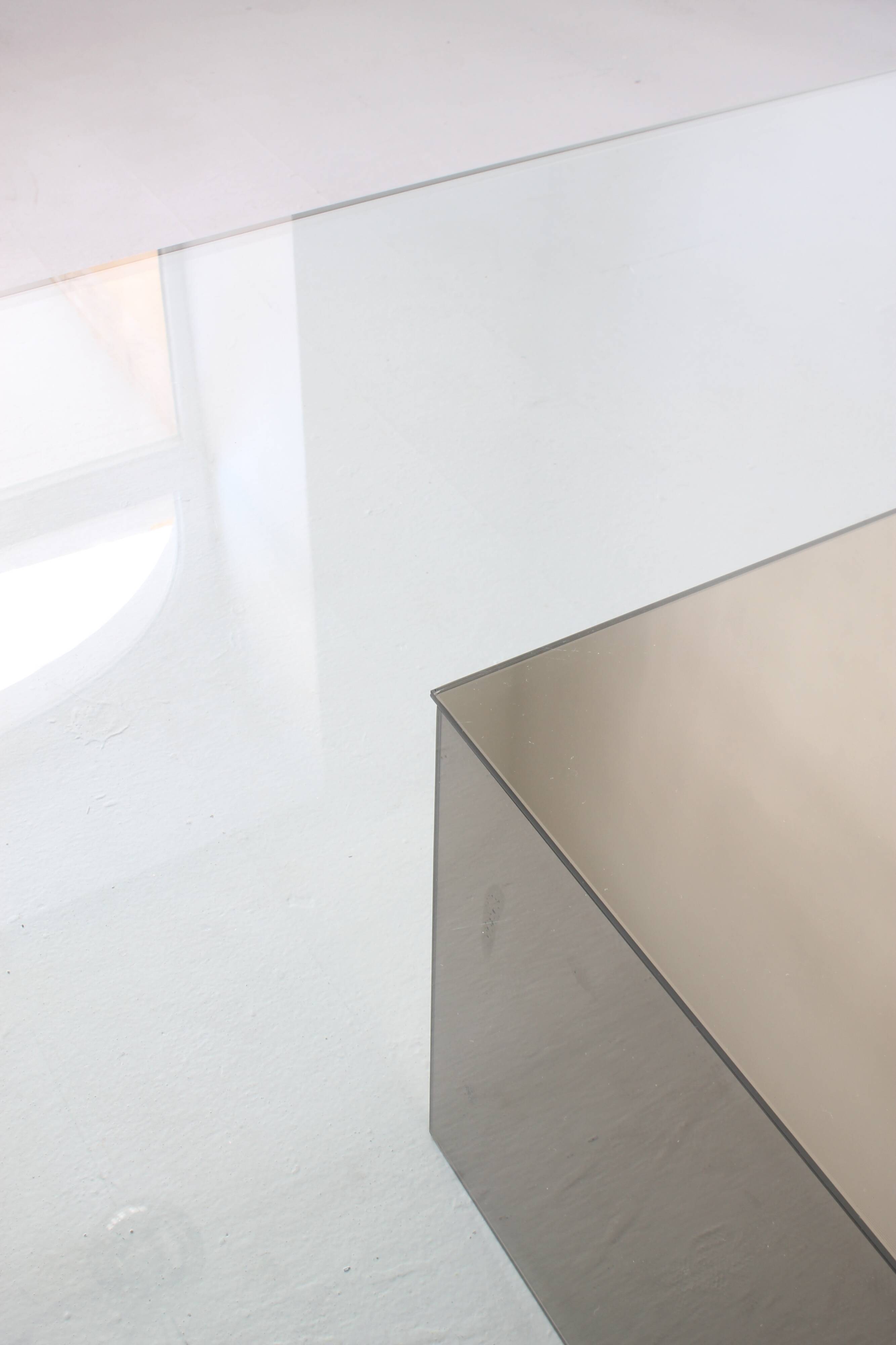 "Block" coffee table by Nanda Vigo for Acerbis