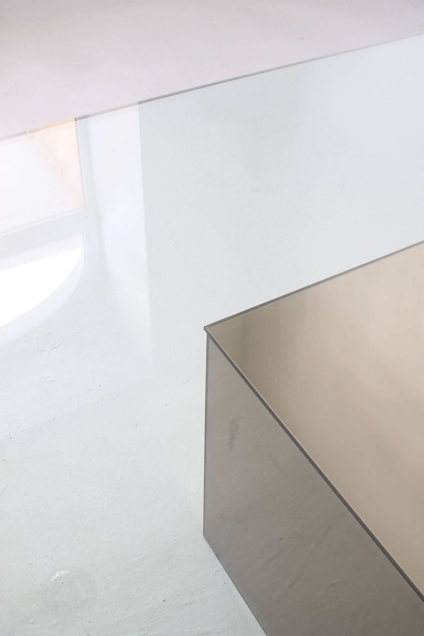"Block" coffee table by Nanda Vigo for Acerbis