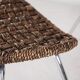 Chaise d’appoint en corde et son ottoman
