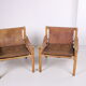 Safari chairs model Sirocco design Van Arne Norell Sweden 1960