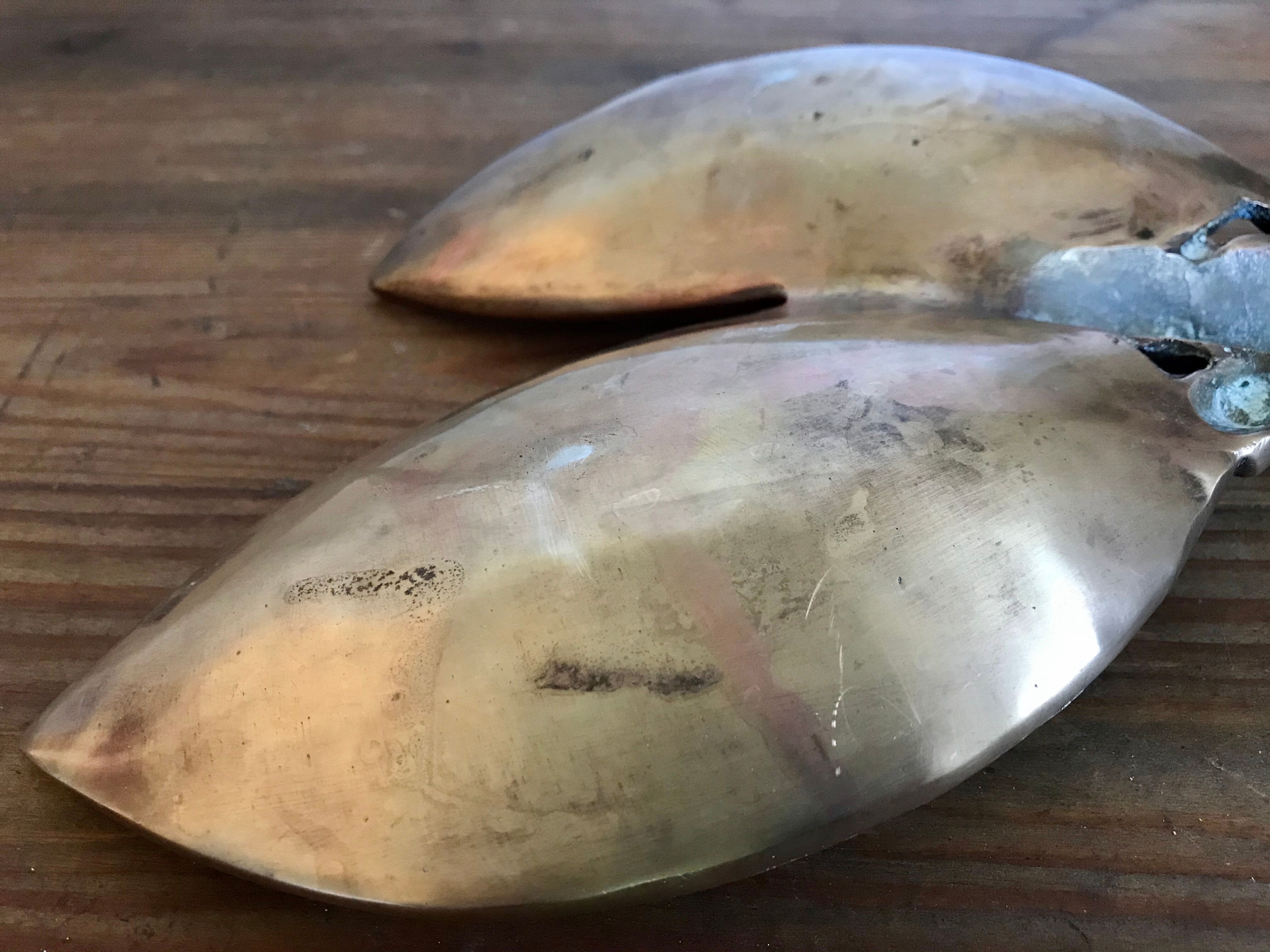 Zoomorphic trinket bowl in solid brass
