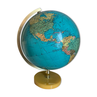 Vintage globe 1970 terrestrial pvc jro verlag