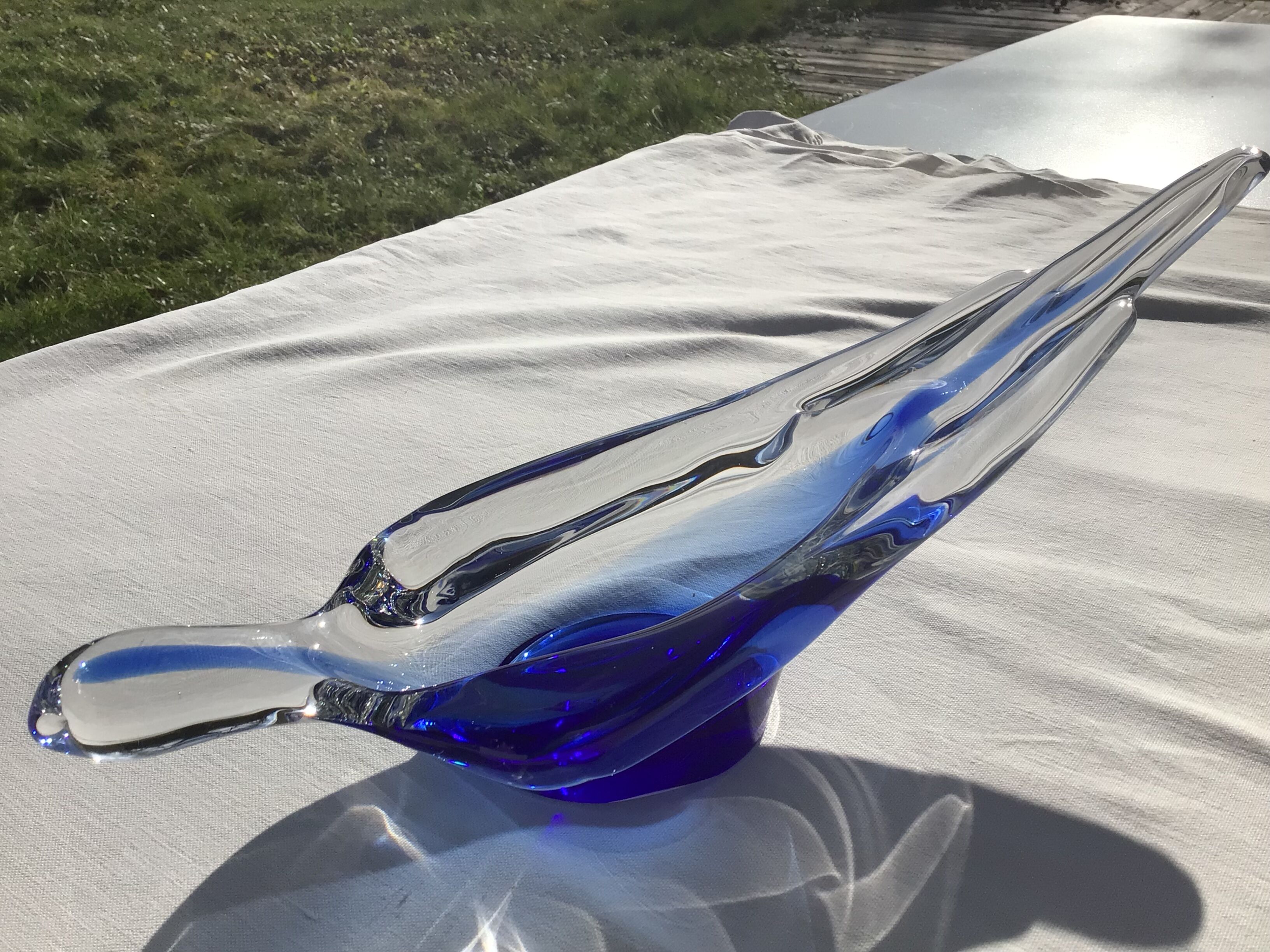 Empty pocket crystal Bayel blue dove