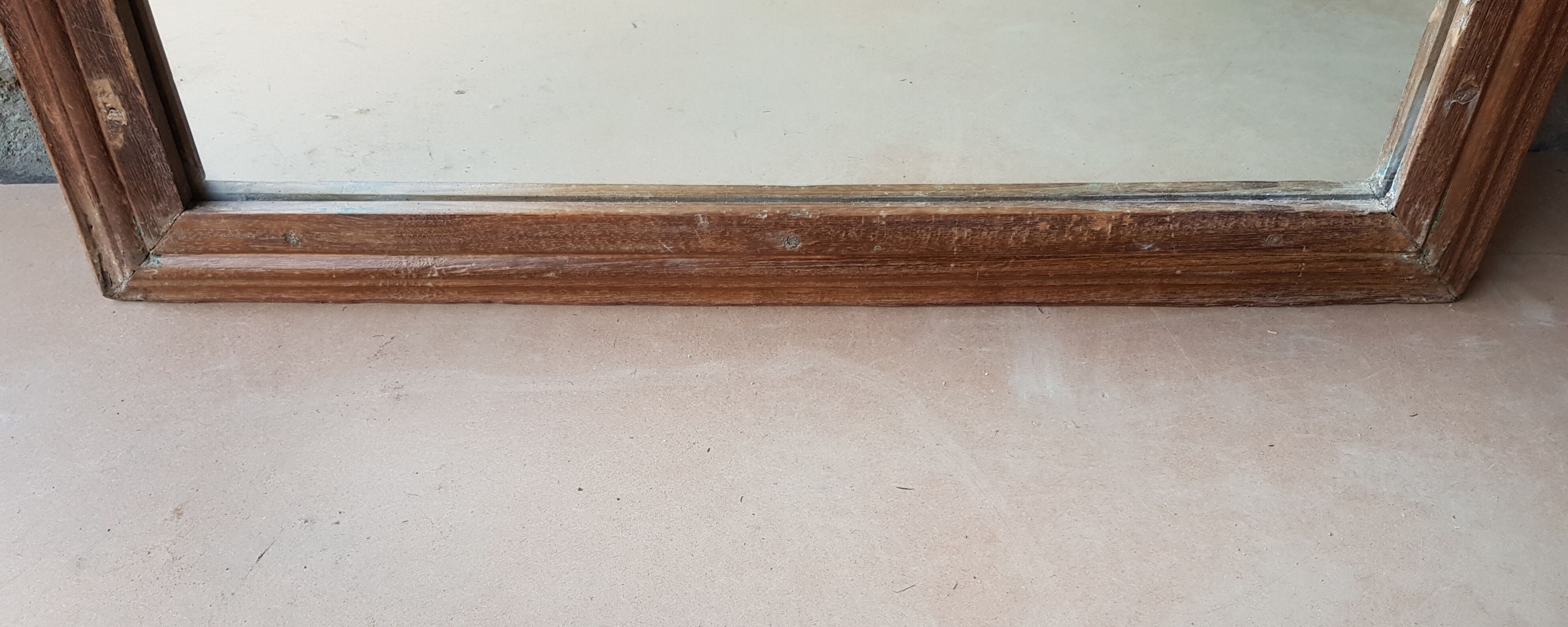 Ancient Burmese teak mirror