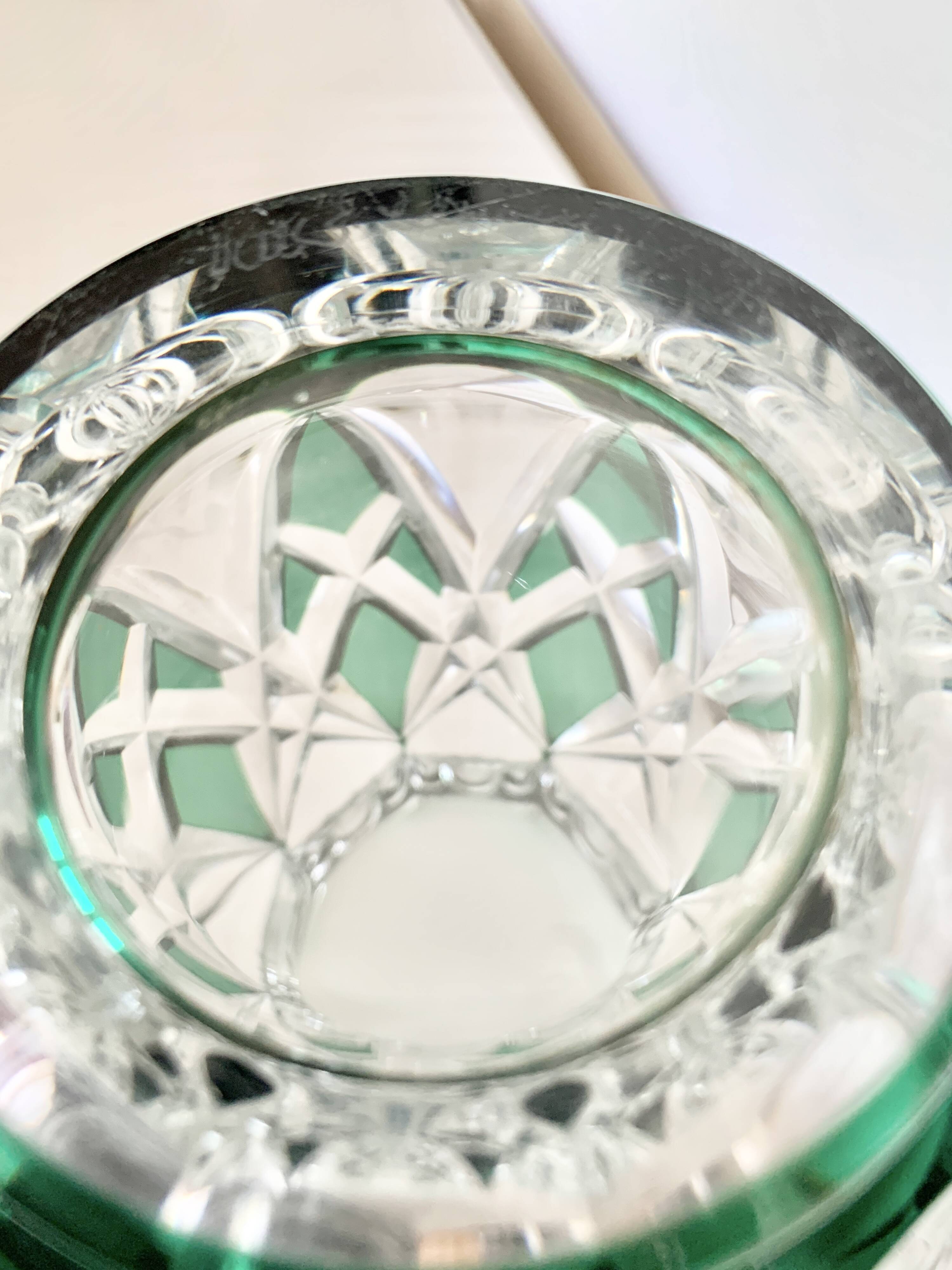 Val Saint-Lambert crystal vase