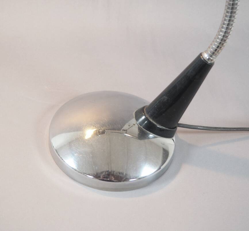 Large stainless steel desk lamp