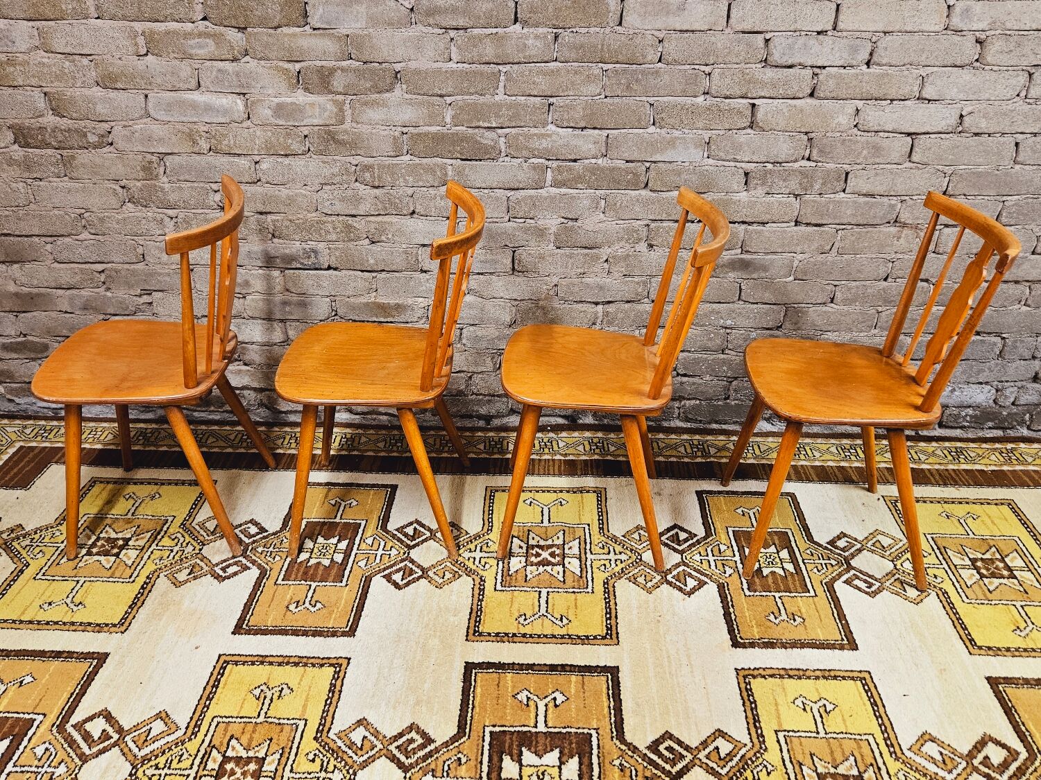 Set of 4 chairs bistrot Iller 70'