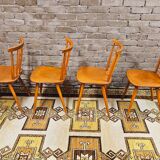 Set of 4 chairs bistrot Iller 70'