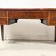 Louis XVI style flat desk in walnut and veneer, 19th century.