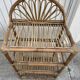 Vintage rattan shelf – 60s/70s style – fan pattern