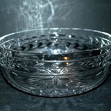 Saint louis crystal salad bowl, laurel garland model, 1930
